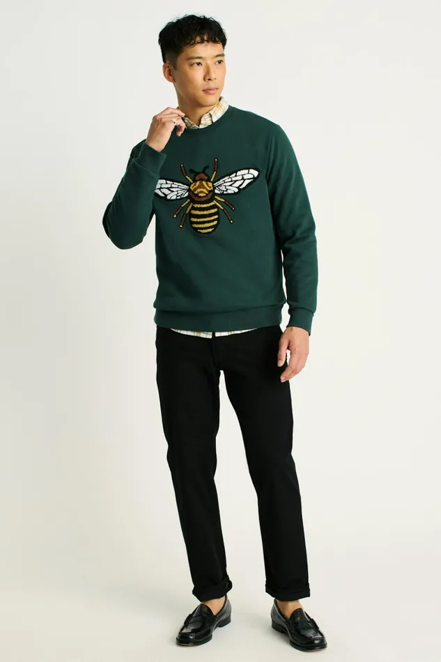 Men Critter Supersoft Fleece Crew Beehive Renaissance Bonobos Crew and VNeck Sweaters Men Critter Supersoft Fleece Crew Beehive Renaissance Bonobos Crew and VNeck Sweaters