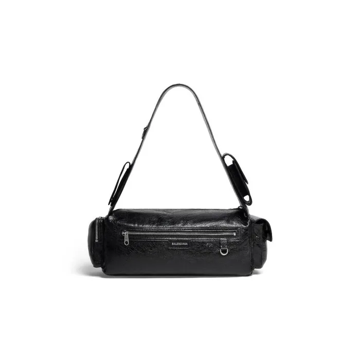 Men Crossbodies and Messengers Balenciaga Superbusy Small Sling Bag In Black