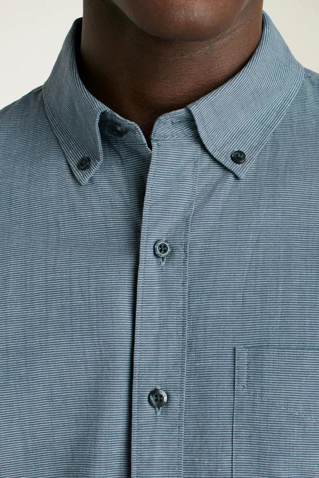 Men Everyday Shirt Navy Oxnard Stripe Bonobos Casual Shirts