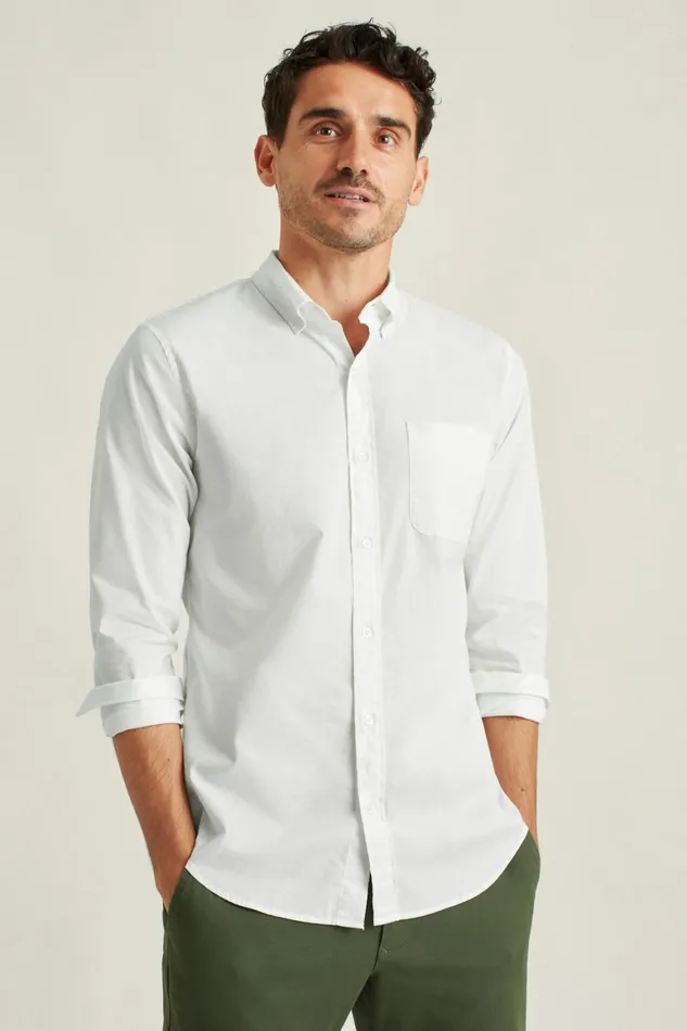 Men Everyday Shirt White End On End Bonobos Casual Shirts