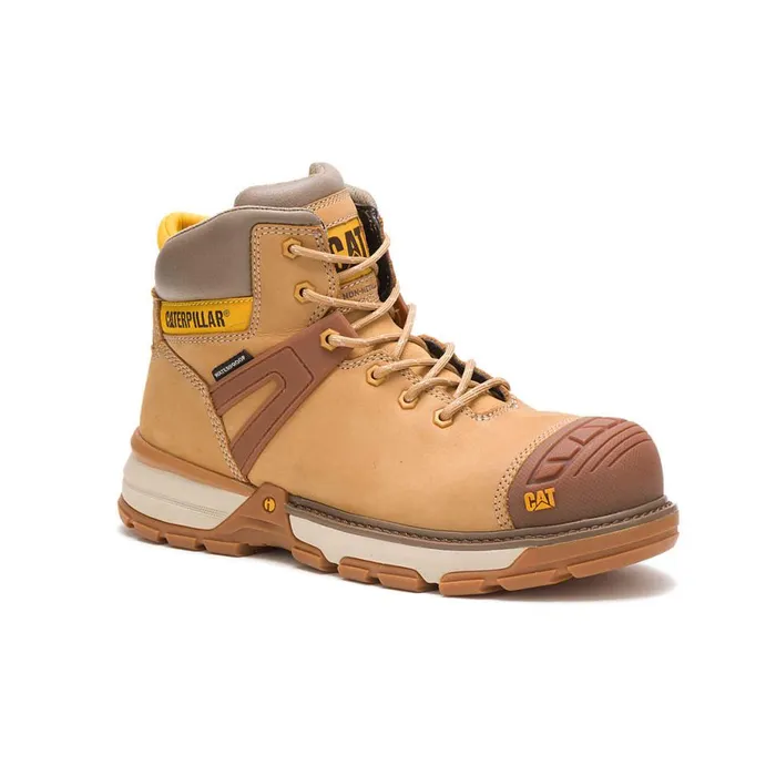 Men Excavator Superlite Waterproof Carbon Composite Toe Work Boot Cat Footwear Boots