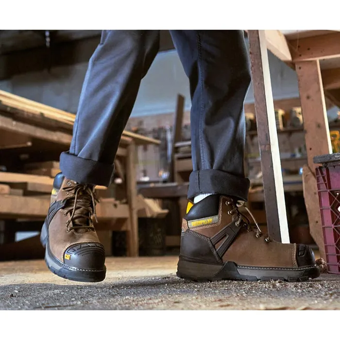 Men Excavator Superlite Waterproof Carbon Composite Toe Work Boot Cat Footwear Boots