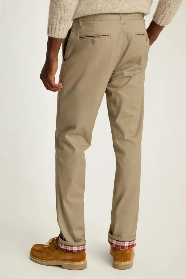 Men Fireside Flannel Lined Chinos Winter Khaki Bonobos Chinos