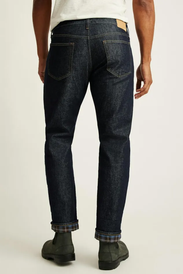 Men Fireside Flannel Lined Jean Resin Rinse Bonobos Jeans