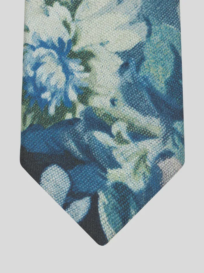 Men Floral Silk Tie Etro Ties And Pocket Squares