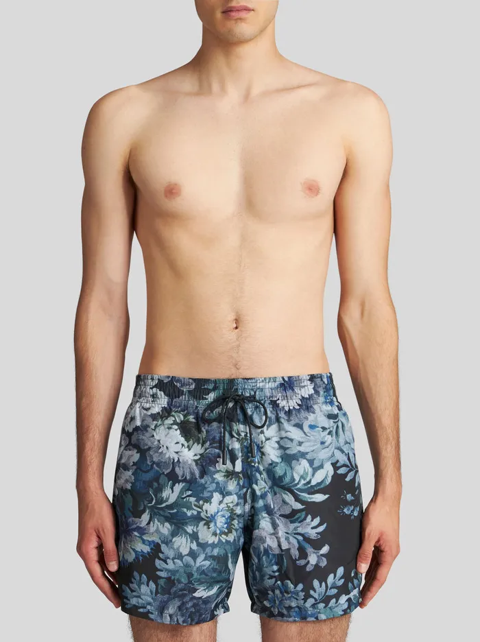 Men Floral Swim Shorts Etro Beachwear