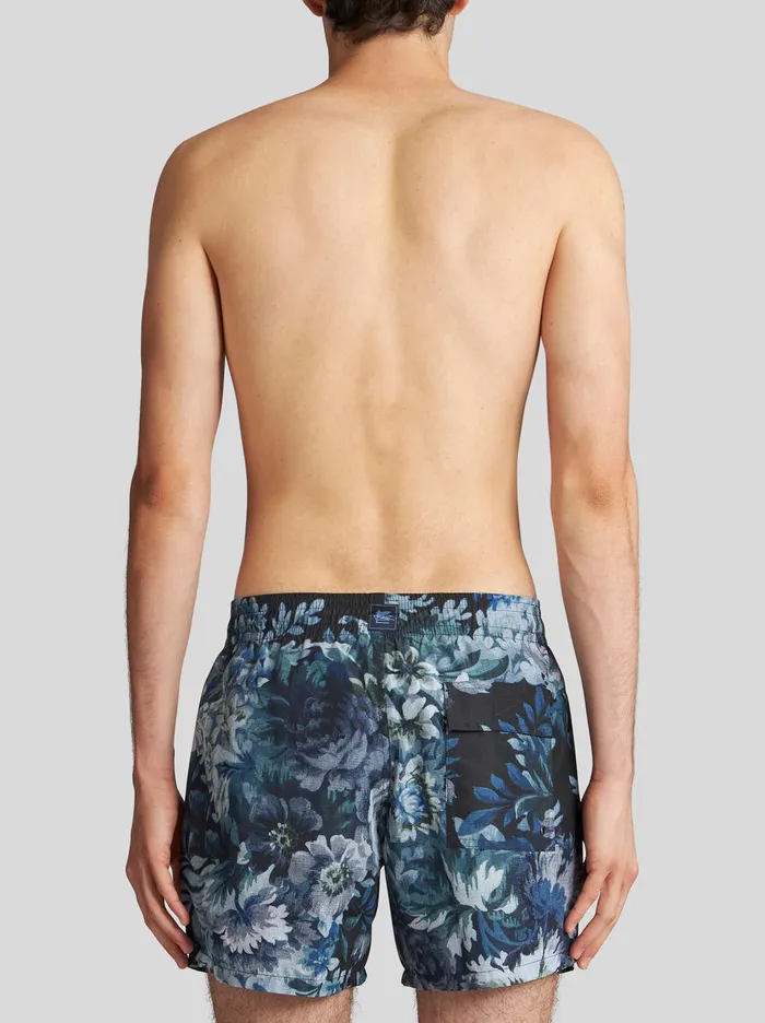 Men Floral Swim Shorts Etro Beachwear