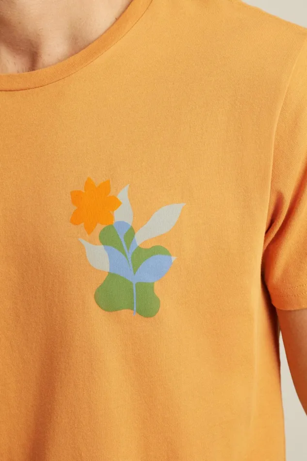 Men Graphic Tee Honey Floral Stamp Bonobos Short Sleeve Tees