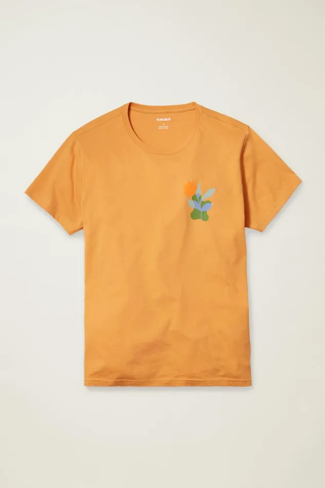 Men Graphic Tee Honey Floral Stamp Bonobos Short Sleeve Tees