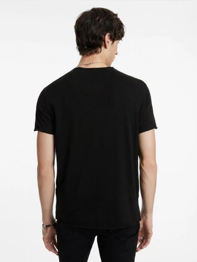 Men Graphic Tees John Varvatos NO MUSIC NO LIFE TEE Black