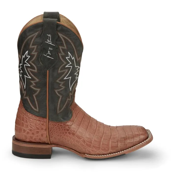 MEN Haggard 11034 Caiman Tan Justin Boots Western