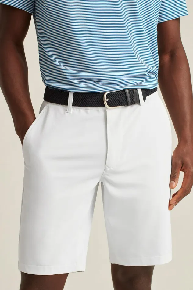Men Highland Tour Golf Shorts Brilliant White Bonobos Golf Shorts
