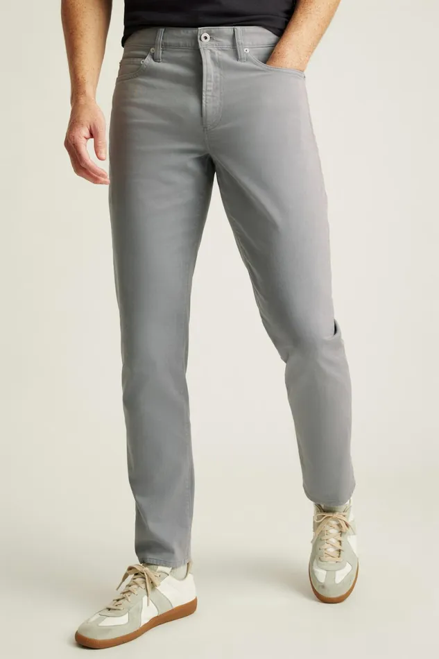 Men Italian Brushed 5Pocket Pants Monument Grey Bonobos Jeans