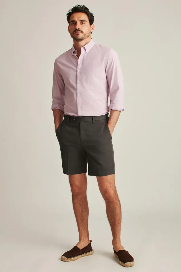 Men Italian Stretch Chino Shorts Asphalt Grey Bonobos Chino Shorts