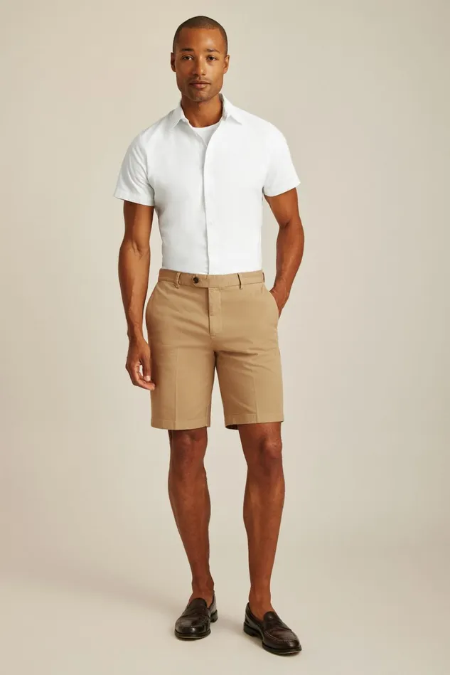 Men Italian Stretch Chino Shorts Pale Oak Bonobos Chino Shorts