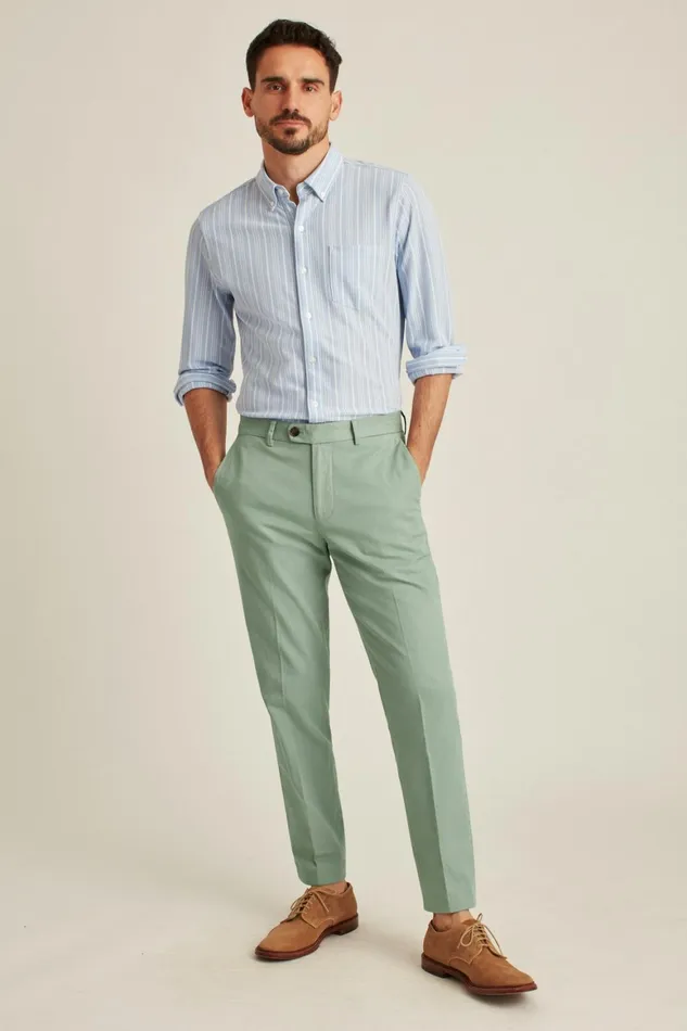 Men Italian Stretch Chinos Dusty Sage Bonobos Chinos