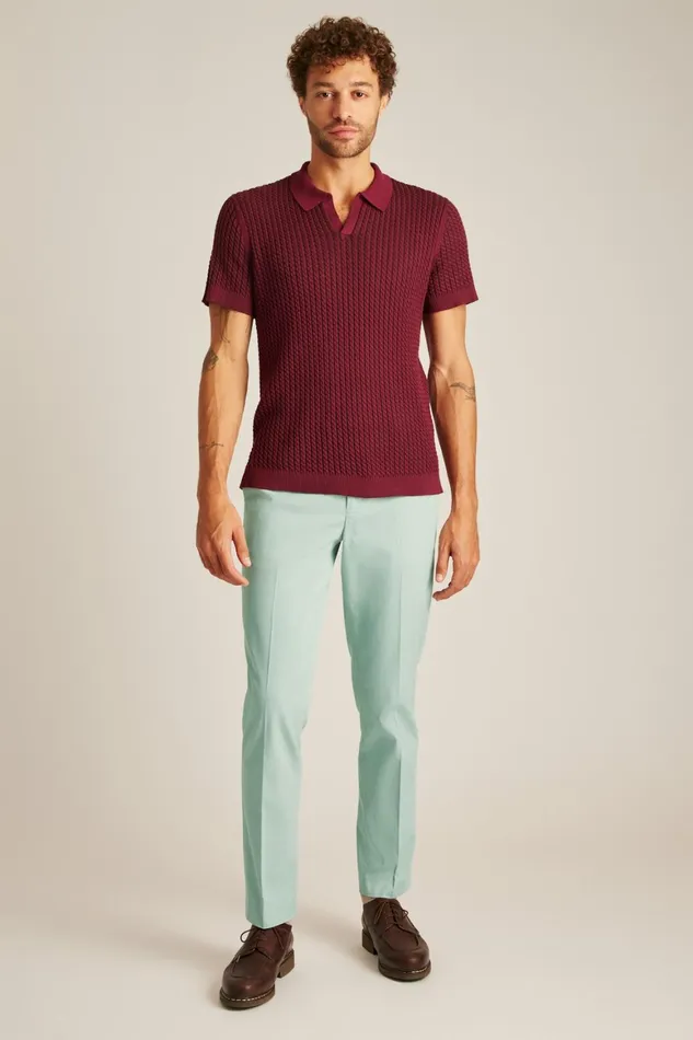 Men Italian Stretch Chinos Mint Green Bonobos Chinos