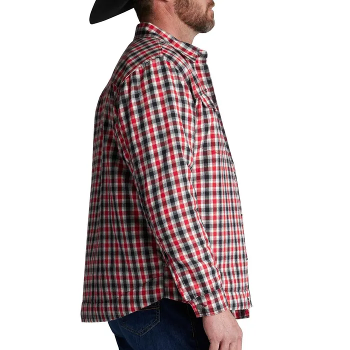 MEN Jackson Shirt Jacket Redwhiteblack Plaid Justin Boots Outerwear