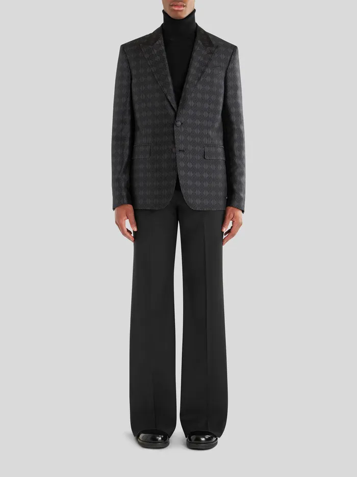 Men Jacquard Jacket With Geometric Design Etro Jackets