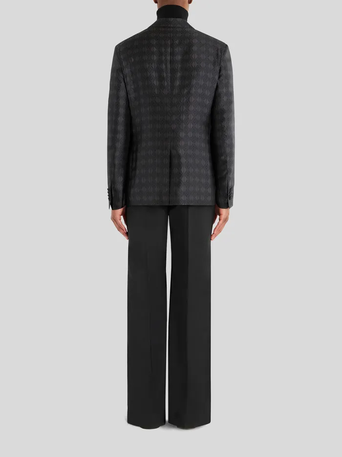 Men Jacquard Jacket With Geometric Design Etro Jackets