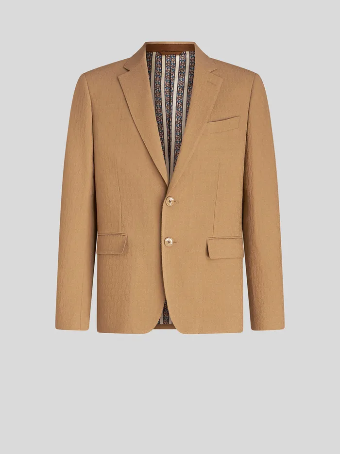 Men Jacquard Jacket With Tie Print Designs Etro Jackets