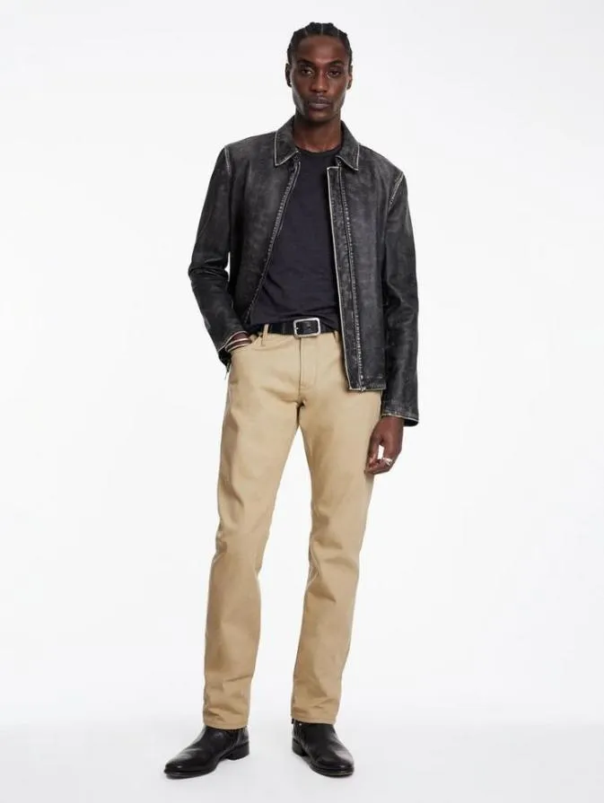Men Jeans John Varvatos J701 8211 SELVEDGE JEANS Light Khaki