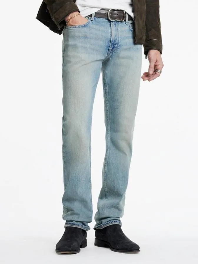Men Jeans John Varvatos J701 8211 SUN BLEACHED DENIM Blue