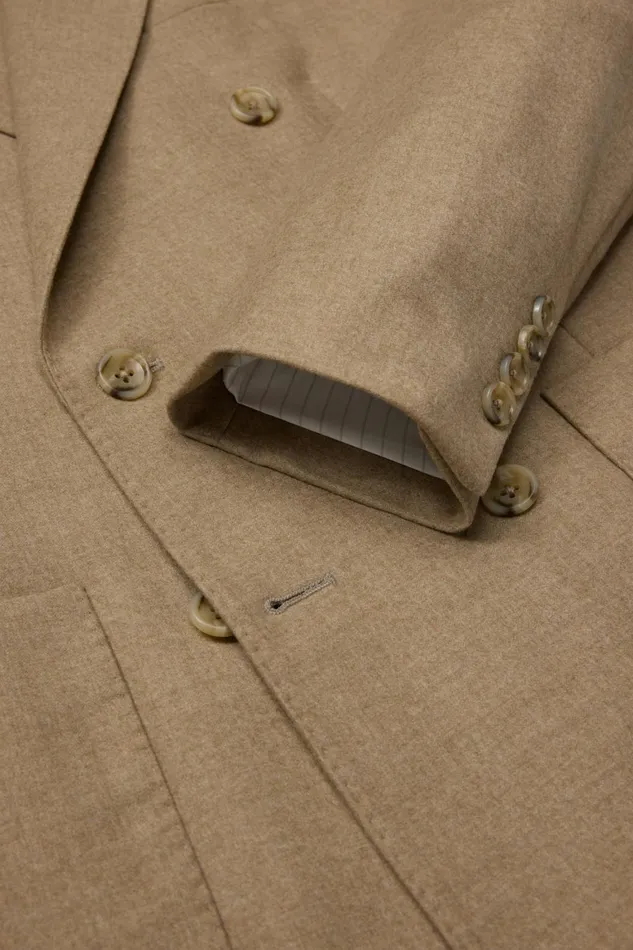 Men Jetsetter Italian Flannel Double Breasted Blazer Sand Bonobos Blazers and Sport Coats