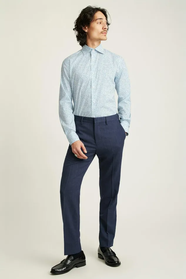 Men Jetsetter Stretch Dress Shirt Blue Bordeta Floral Bonobos Business Casual Shirts Men Jetsetter Stretch Dress Shirt Blue Bordeta Floral Bonobos Business Casual Shirts