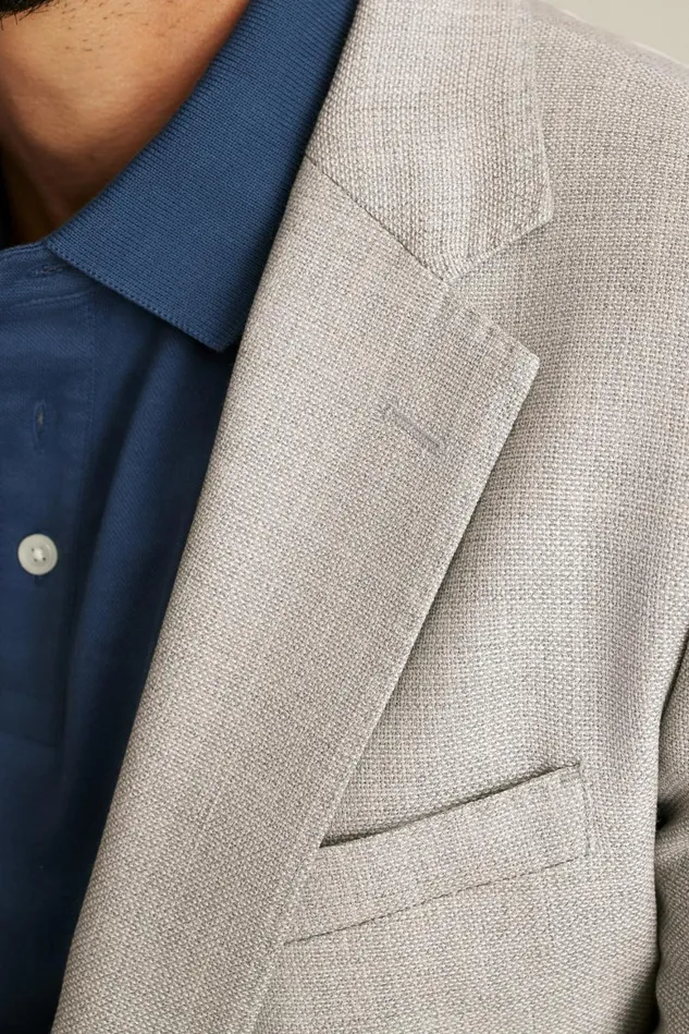 Men Jetsetter Unconstructed Italian Wool Blazer Light Grey Bonobos Blazers and Sport Coats