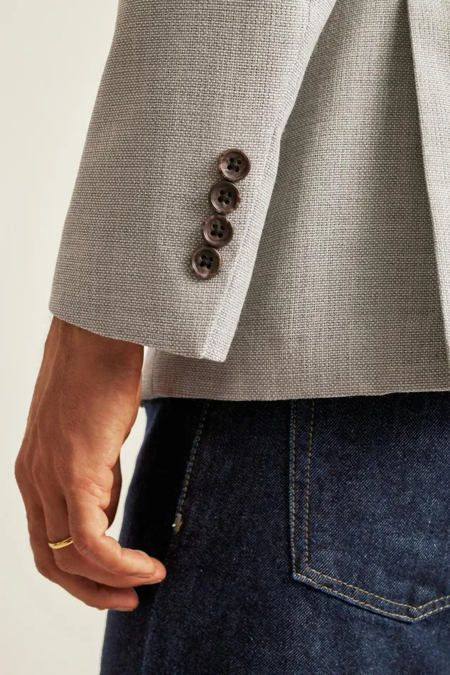 Men Jetsetter Unconstructed Italian Wool Blazer Light Grey Bonobos Blazers and Sport Coats