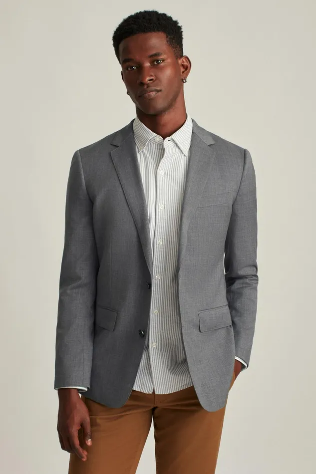 Men Jetsetter Wool Blazer Grey Bonobos Blazers and Sport Coats