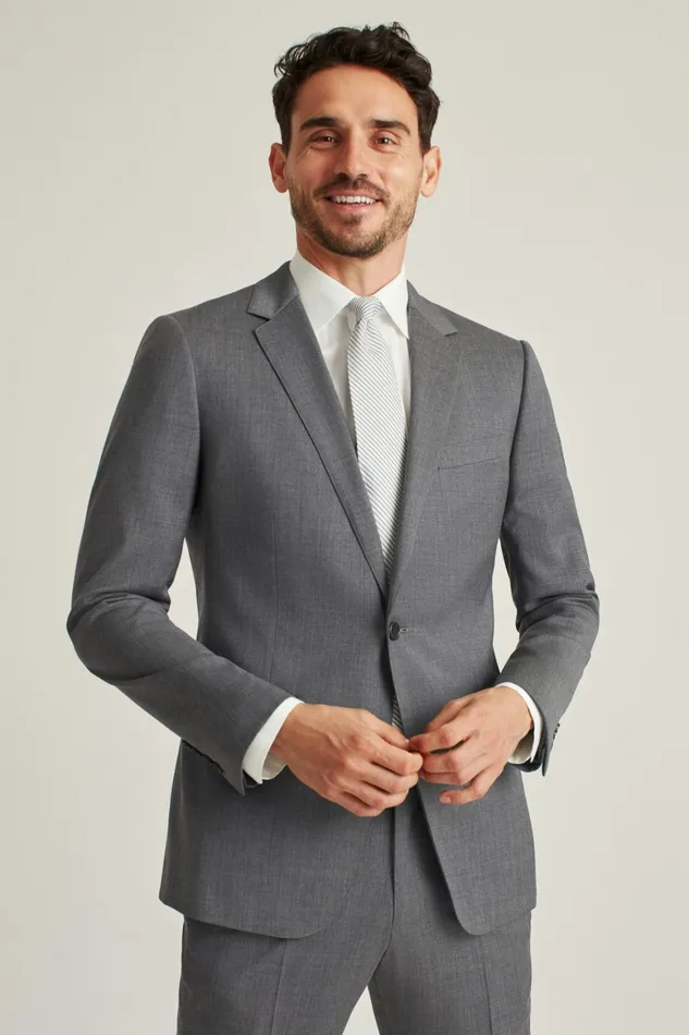 Men Jetsetter Wool Blazer Grey Bonobos Blazers and Sport Coats