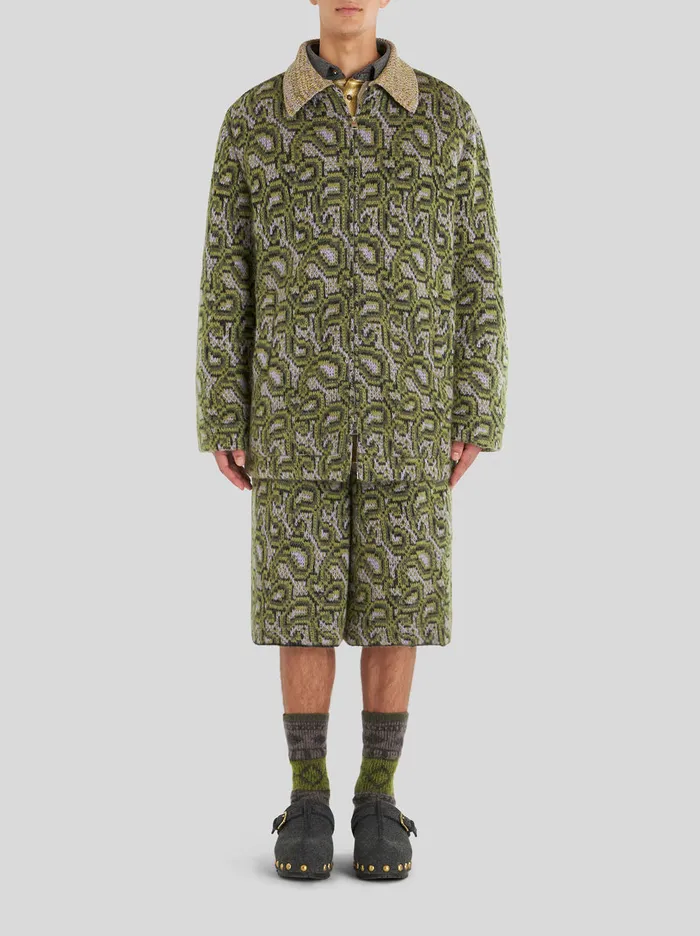 Men Knitted Paisley Jacket Etro Coats And Outerwear