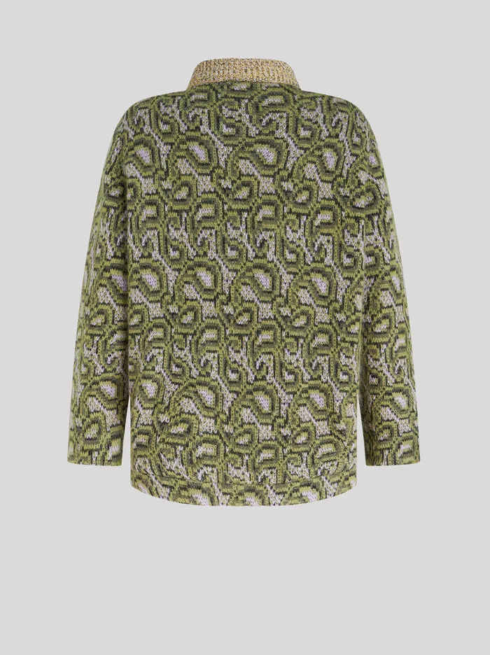 Men Knitted Paisley Jacket Etro Coats And Outerwear