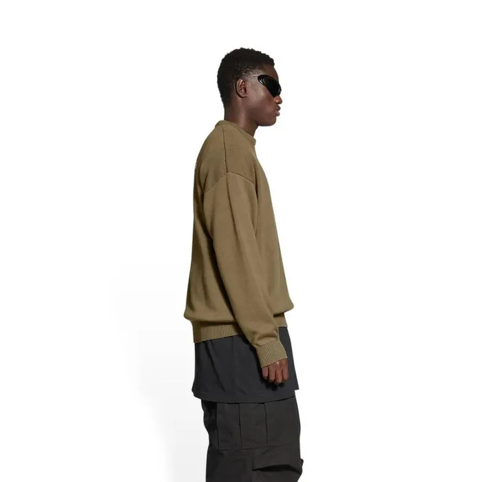 Men Knitwear Balenciaga Political Campaign Sweater In Kaki