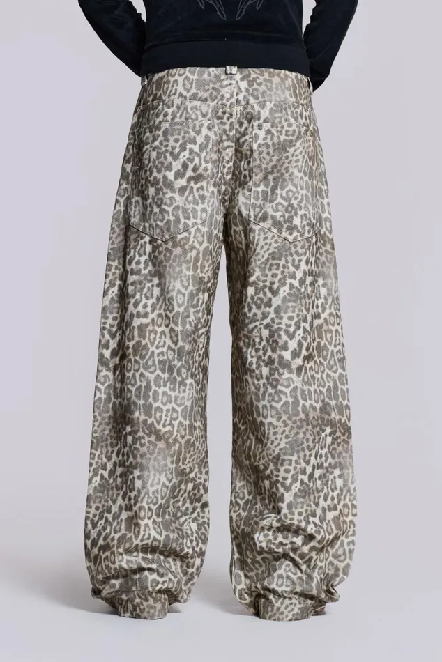 Men Leopard Fade Colossus Jean Jaded London Colossus Jeans