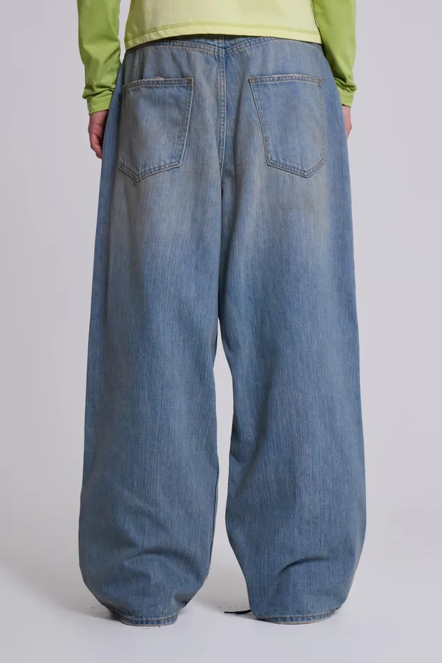 Men Light Wash Slub XL Colossus Jeans Jaded London Colossus Jeans
