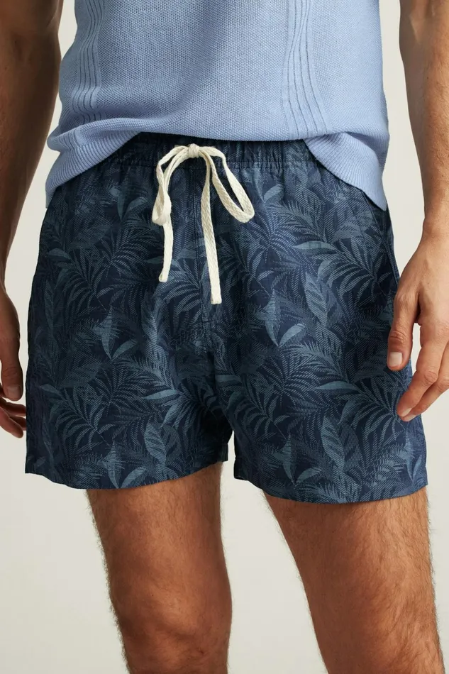 Men Nomad Short Navy Palms Bonobos Casual Shorts