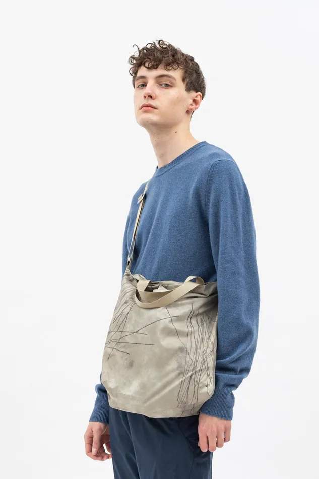 Men Norse Projects Accessories Print Technical Tote Light Khaki