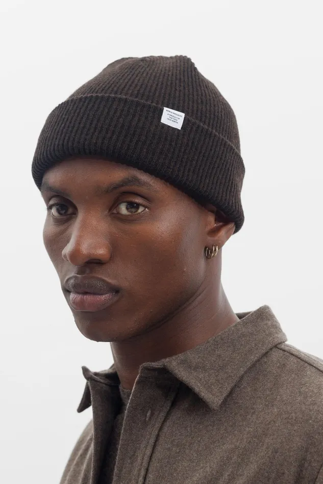 Men Norse Projects Beanies Norse Beanie Utility Khaki