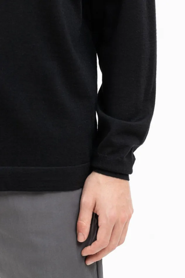 Men Norse Projects Knitwear Teis Tech Merino Sweater Black