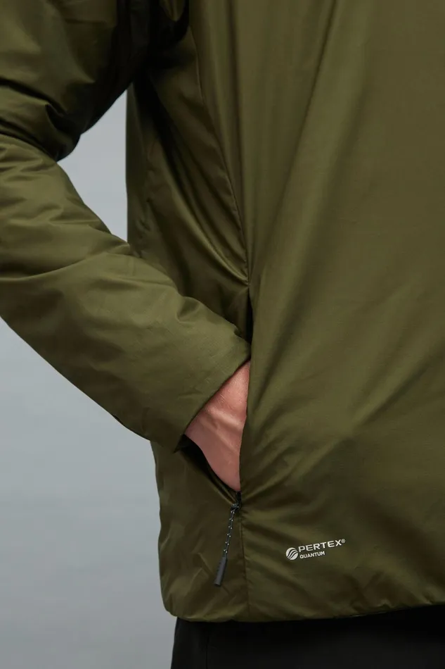 Men Norse Projects Outerwear Pertex Quantum Midlayer Shirt Army Green