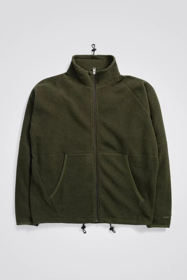 Men Norse Projects Outerwear Tycho Fleece Full Zip Jacket Ivy Green