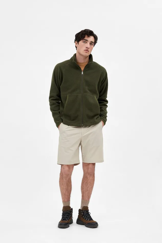 Men Norse Projects Outerwear Tycho Fleece Full Zip Jacket Ivy Green
