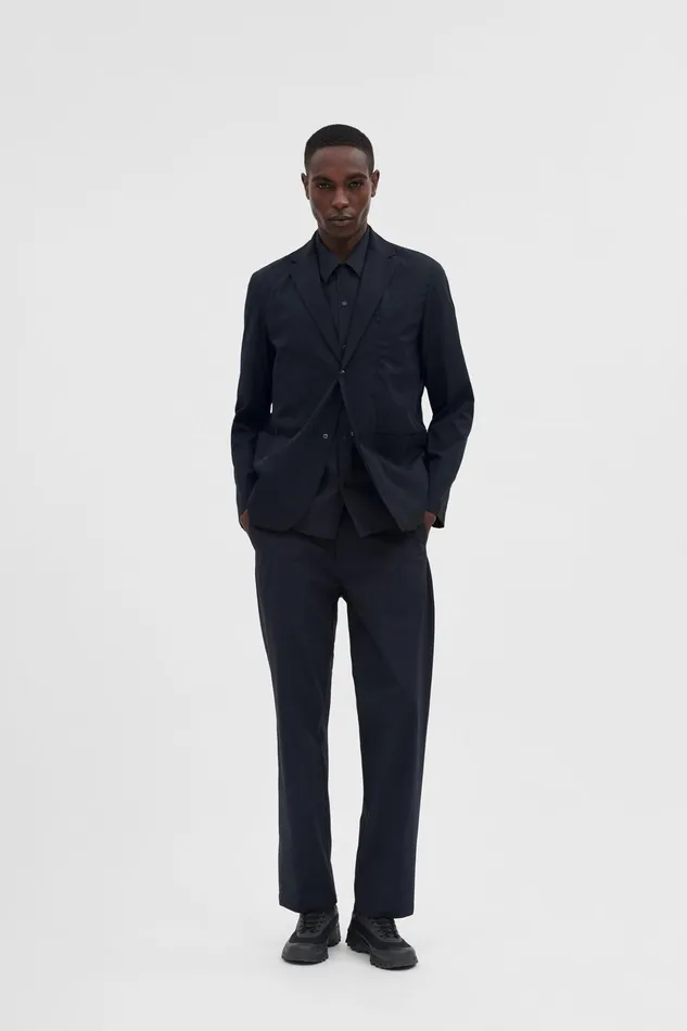 Men Norse Projects Overshirts Emil Travel Light Dark Navy