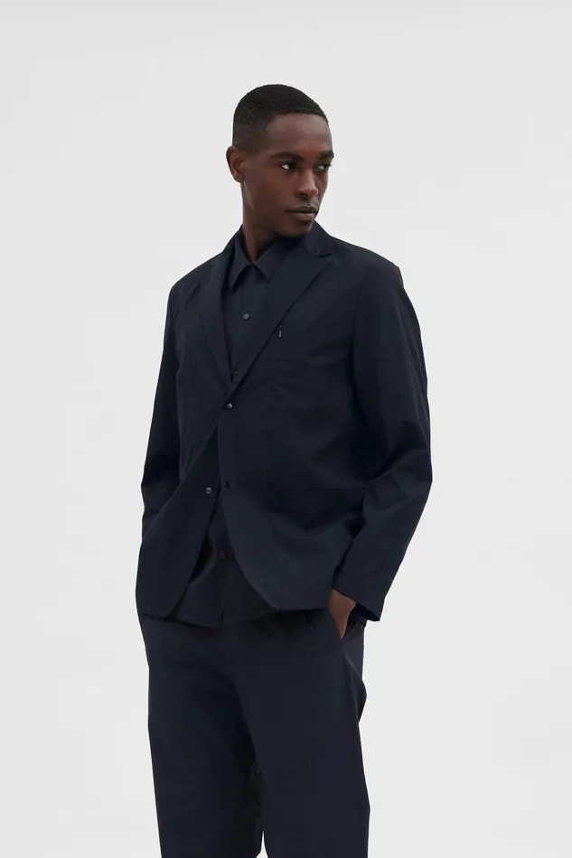 Men Norse Projects Overshirts Emil Travel Light Dark Navy