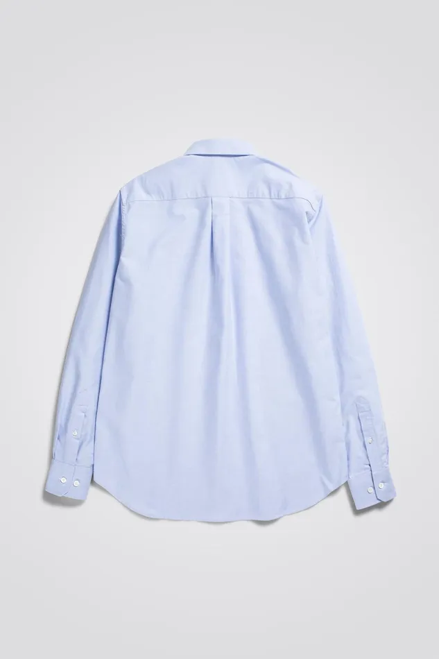 Men Norse Projects Shirting Algot Oxford Monogram Shirt Pale Blue