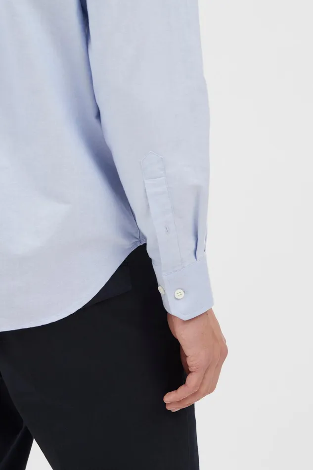 Men Norse Projects Shirting Algot Oxford Monogram Shirt Pale Blue