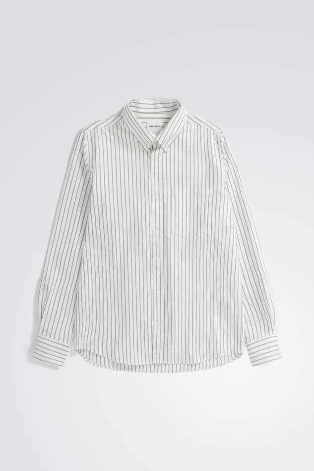 Men Norse Projects Shirting Algot Oxford Monogram Shirt Spruce Green